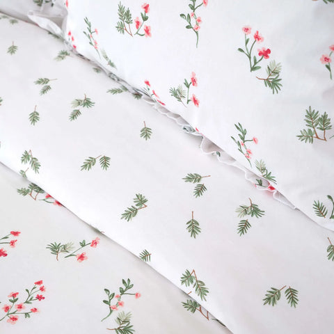 Karaca Home Silvie Dekbedovertrekset, 100% Katoen, Rood