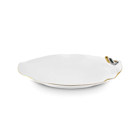 Karaca x Müge Anlı Bird Gold Service Plate 27 Cm