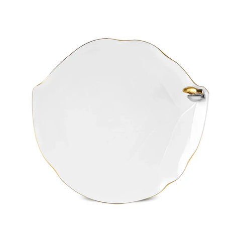 Karaca x Müge Anlı Bird Gold Service Plate 27 Cm
