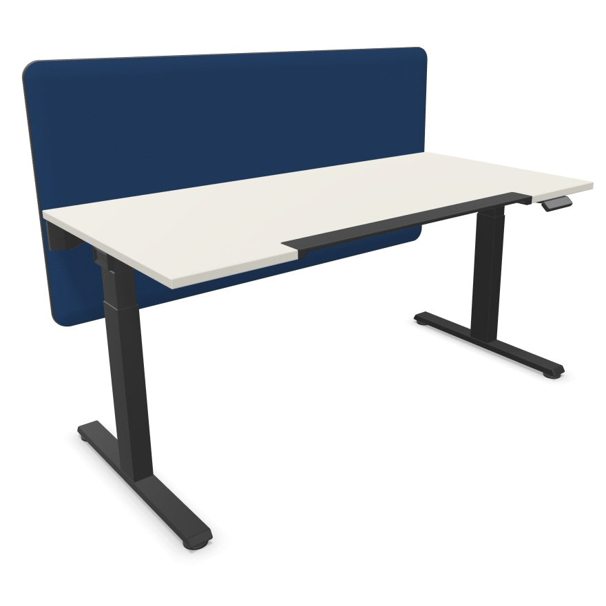 Steelcase Lifttisch Migration SE inkl. Divisio Aufsatzwand mit Knieraumblende