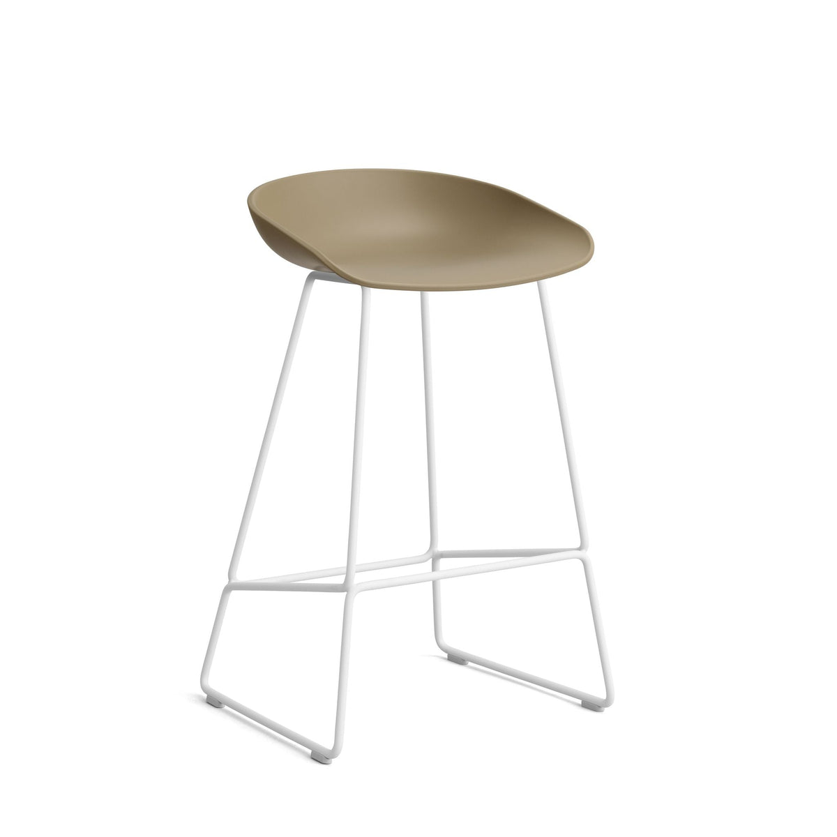 HAY About a Stool AAS 38 Barhocker Sitz Kunststoff recycelt Gestell Stahl
