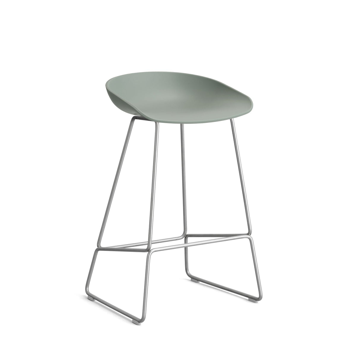 HAY About a Stool AAS 38 Barhocker Sitz Kunststoff recycelt Gestell Stahl