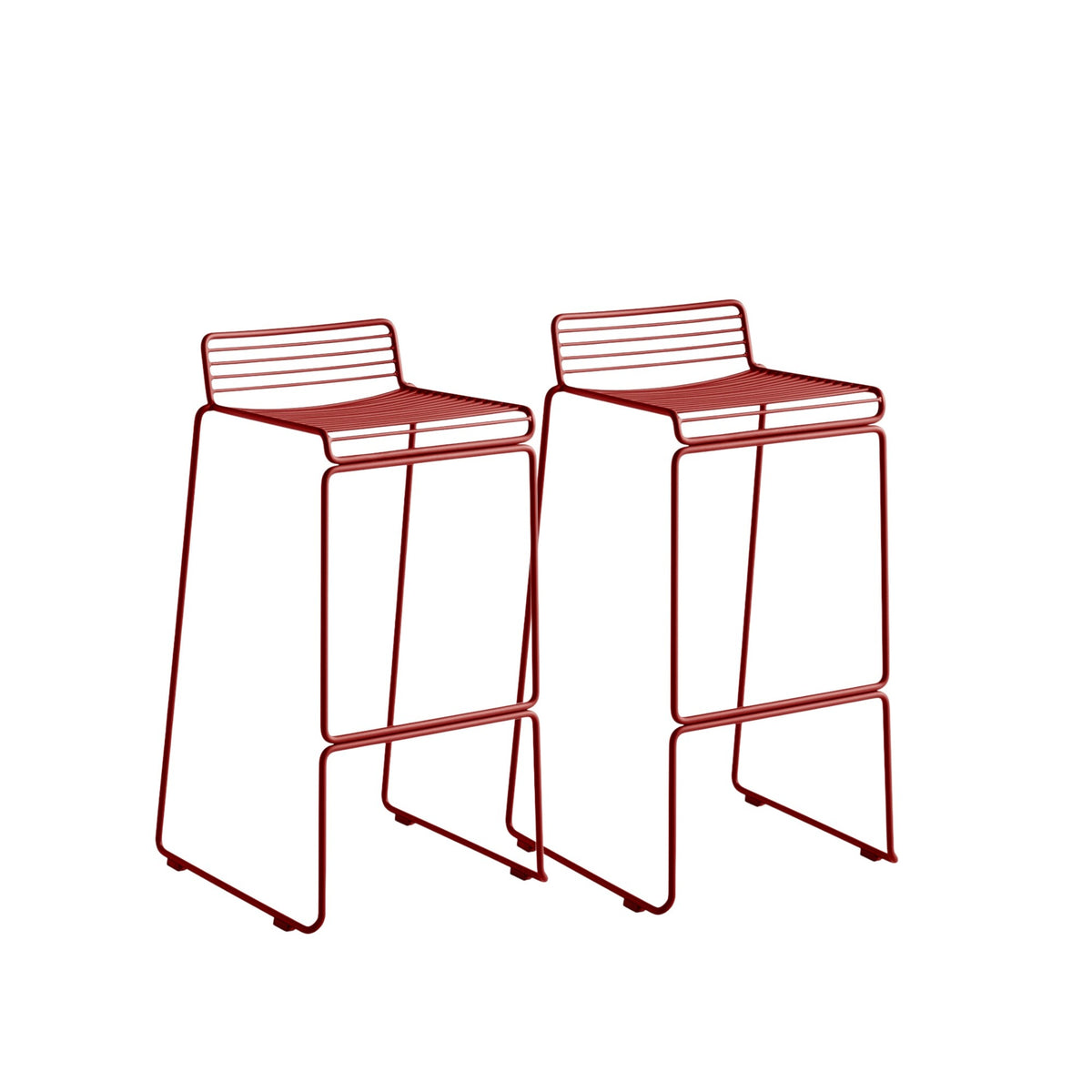 Hay Hee Bar Stool Barhocker Stahl In- & Outdoor 2er Set stapelbar