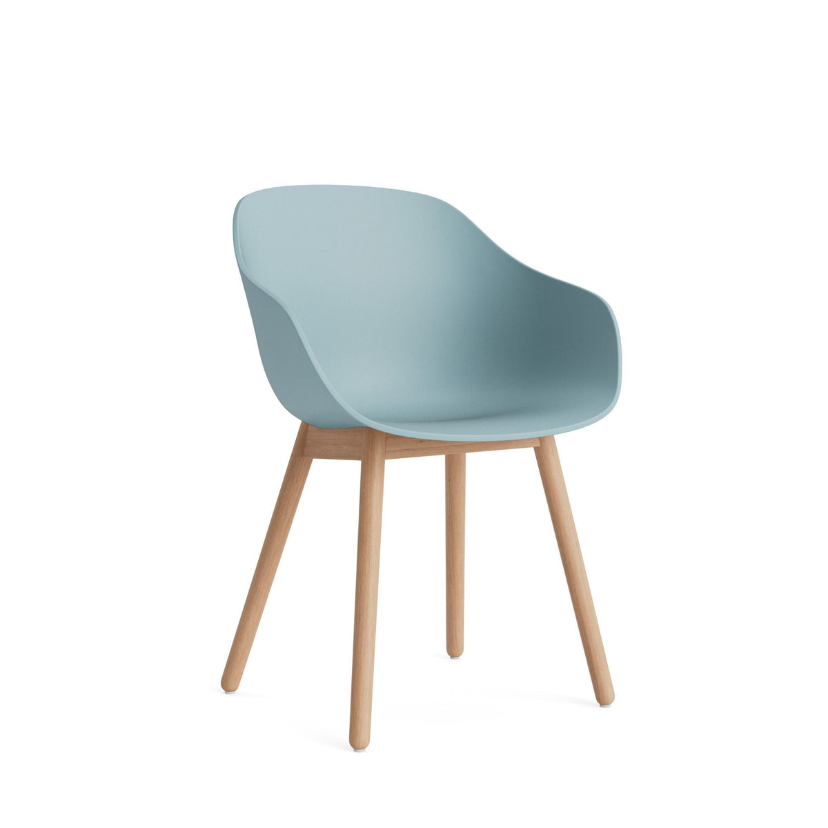 HAY About A Chair AAC 212 Armlehnstuhl Kunststoff Holzgestell 4-Fuß rund