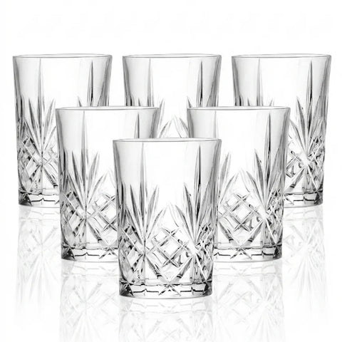 RCR Melodia 6-delige Waterglazenset, 250 ml, Transparant