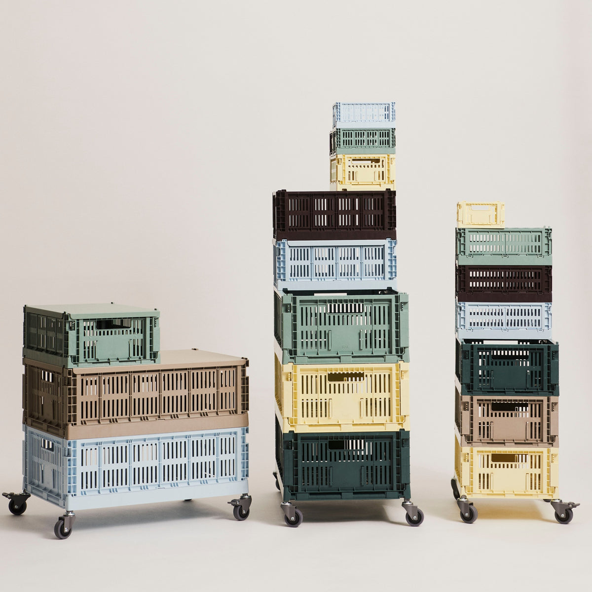 HAY Color Crate Korb Klapp-Box L large Kunststoff recycelt