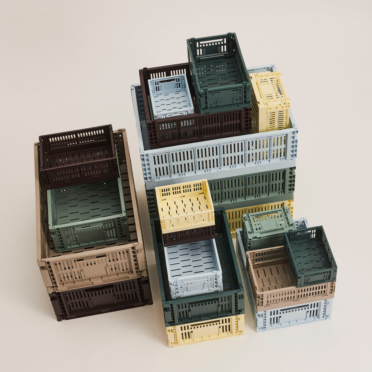 HAY Color Crate Korb Klapp-Box L large Kunststoff recycelt