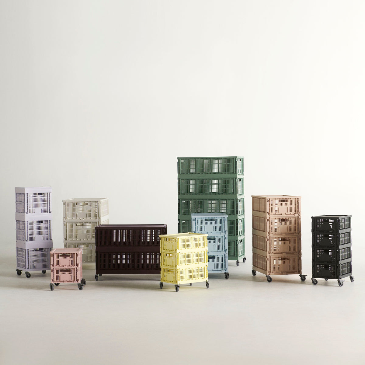 HAY Color Crate Korb Klapp-Box L large Kunststoff recycelt