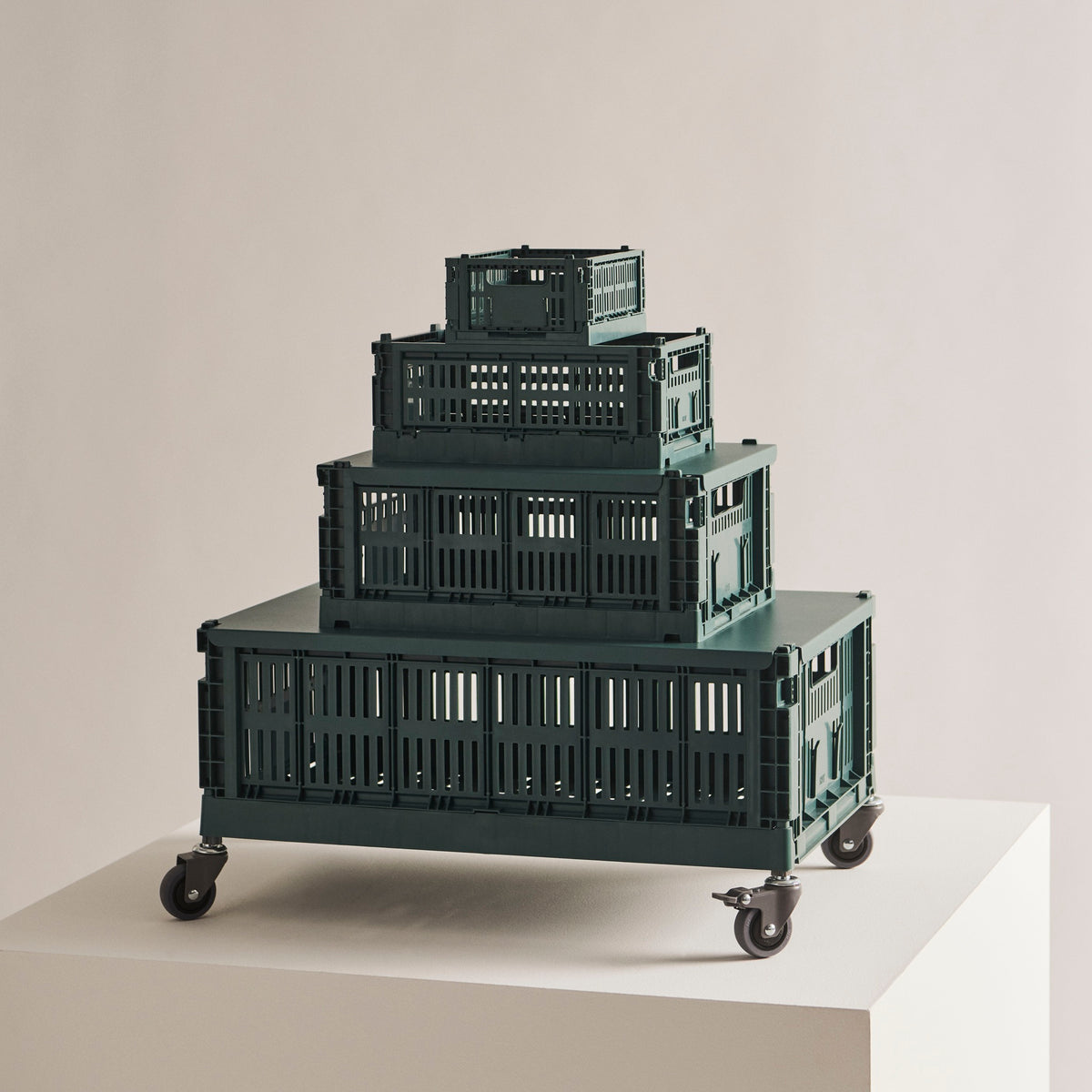 HAY Color Crate Korb Klapp-Box L large Kunststoff recycelt
