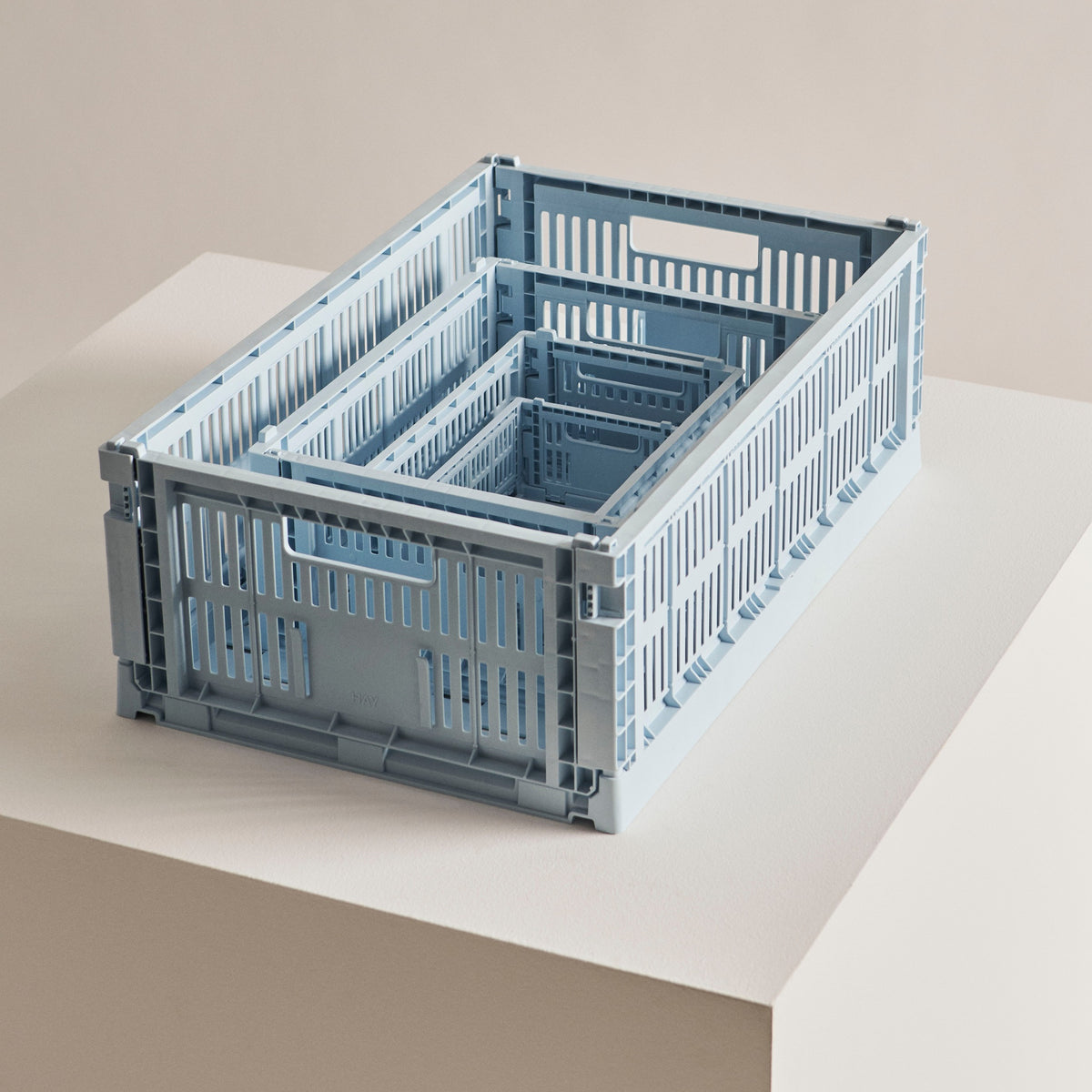 HAY Color Crate Korb Klapp-Box L large Kunststoff recycelt