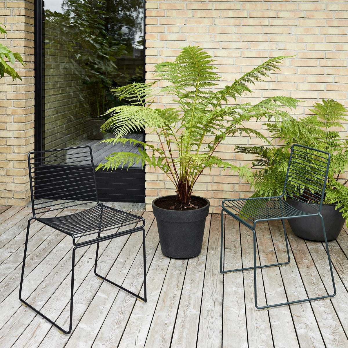 Hay Hee Dining Chair Stuhl Stahl In- & Outdoor 2er Set stapelbar