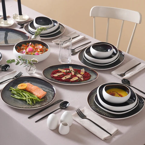 Karaca Earth Collection Galactic 55-delig tafelservice voor 12 personen – Wit