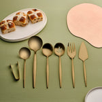 Karaca Orion Matte Gold 7-Piece Service Set
