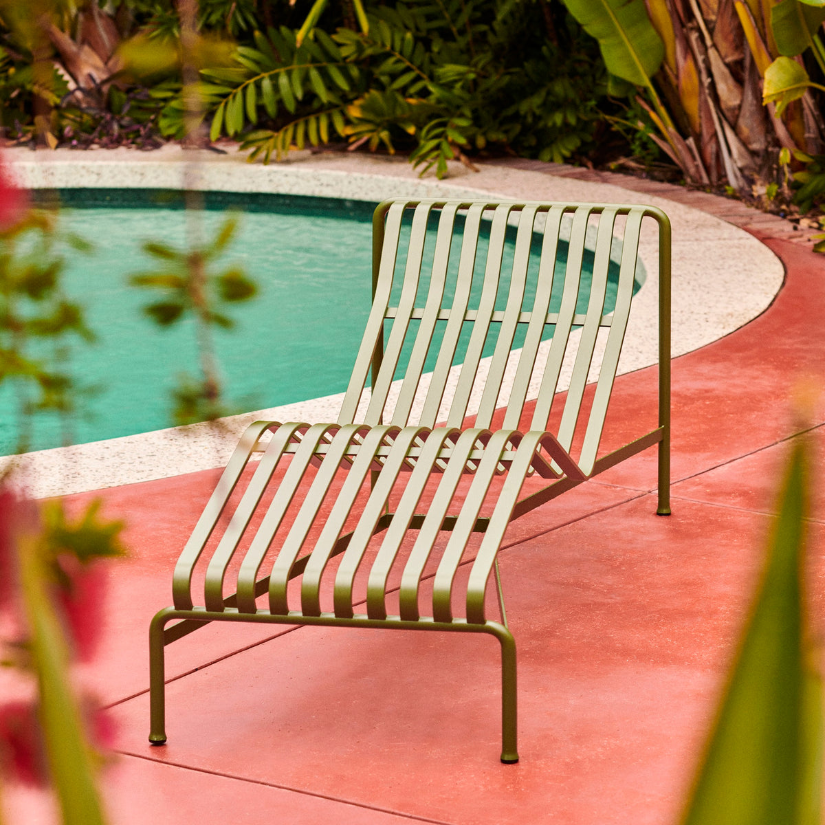 HAY Palissade Chaise Longue Outdoor-Liegestuhl