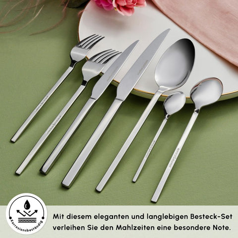 Karaca Pallas Elegance 12-Person 84-Piece Cutlery Set