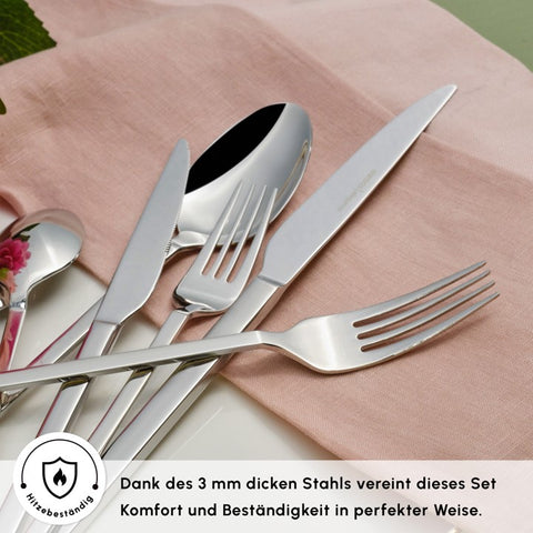 Karaca Pallas Elegance 12-Person 84-Piece Cutlery Set