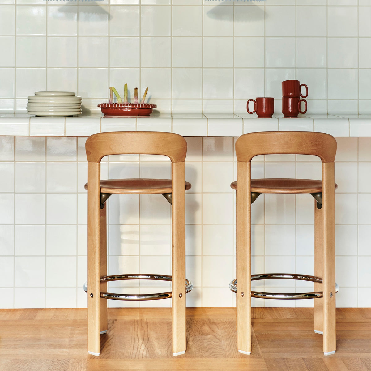 HAY Rey Bar Stool Barhocker Buche wasserbasiert lackiert