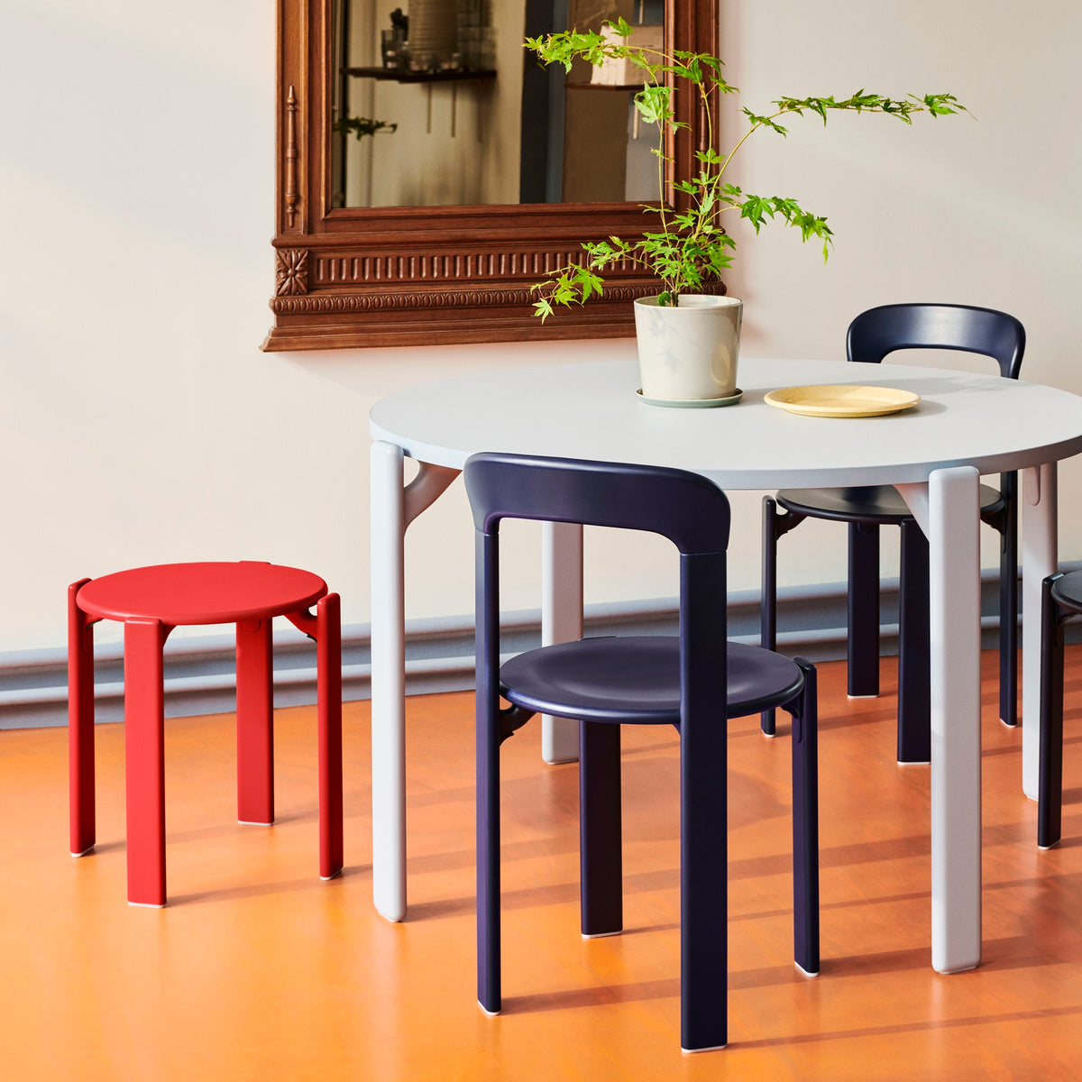 HAY Rey Chair Stuhl Buche stapelbar wasserbasiert lackiert