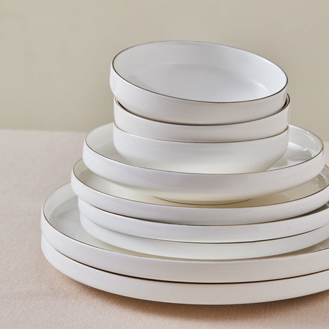 Karaca Streamline New Saturn Gold 24-Piece Dinnerware Set, 6 Persons
 