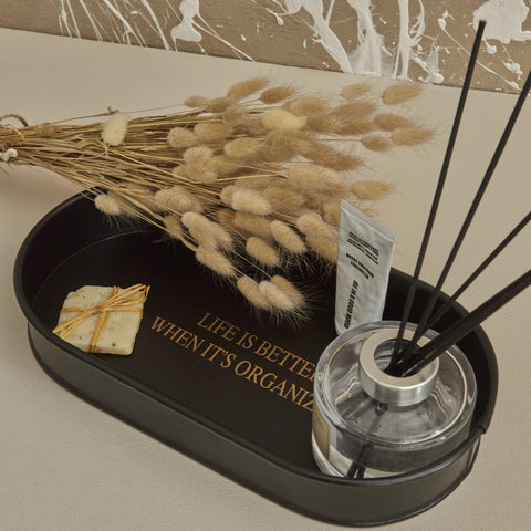 Karaca Home Sylvia Decoratieve Organizer Tray Zwart 29 cm