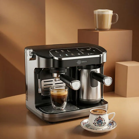 Karaca Hatır Perfetto Espresso & Turkish Coffee Machine INOX