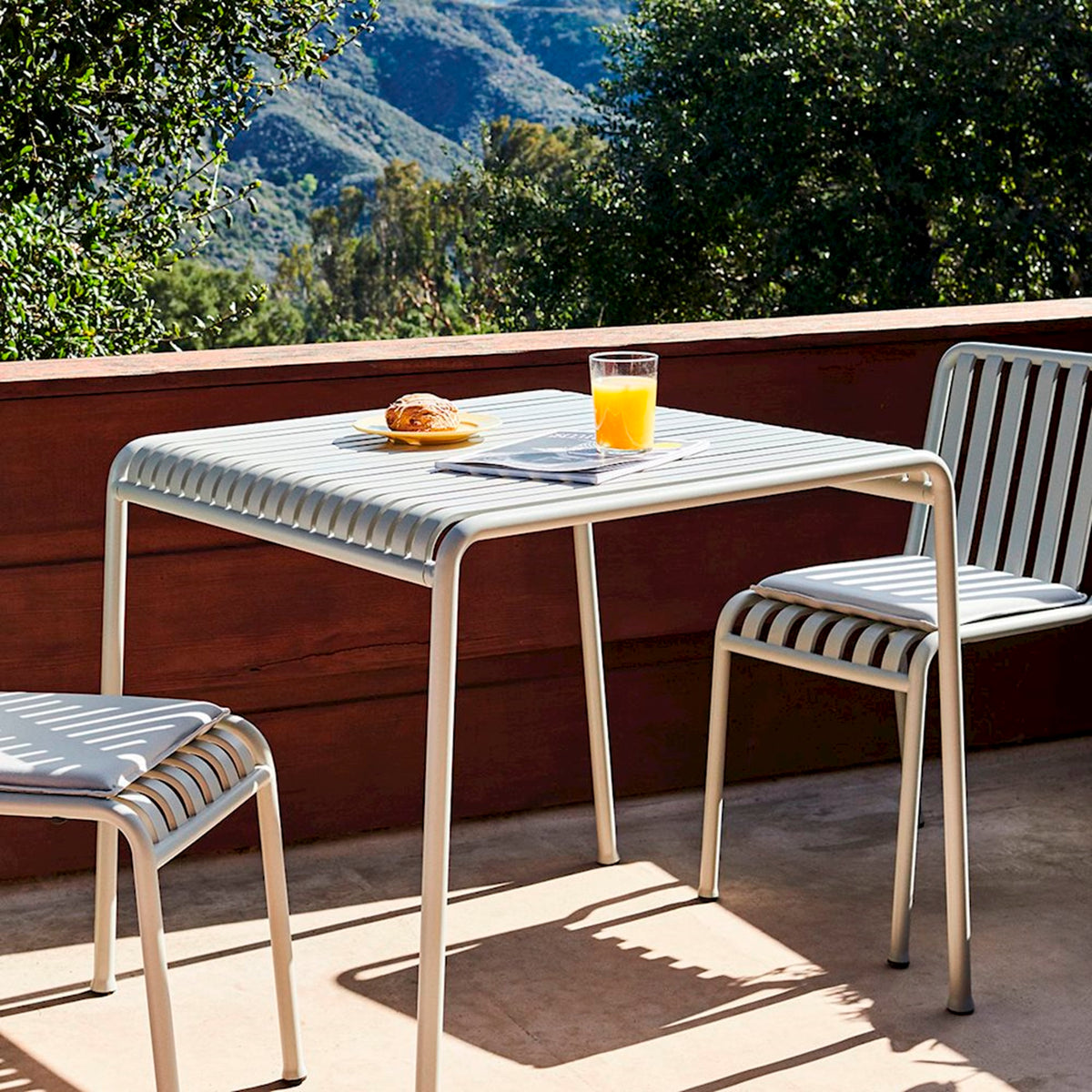HAY Palissade Table Outdoor-Tisch Stahl 90 x 82,5 H 75 cm