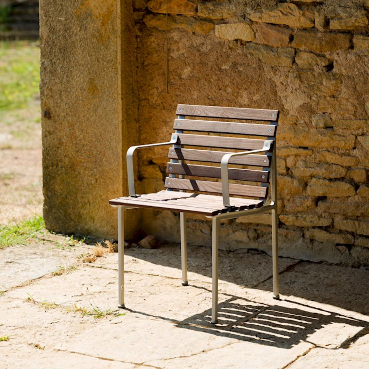 HAY Traverse Armchair Outdoor Armlenenstuhl Esche geölt / Aluminium